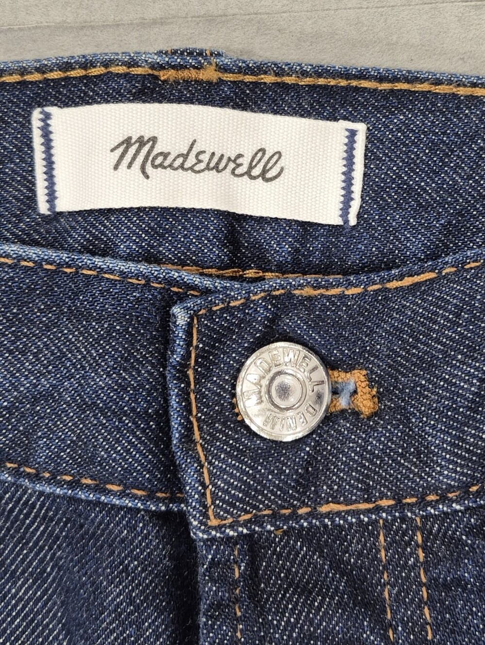 Madewell The Dean Easy Straight Jean women's 29 Softdrape dark wash mid rise - Picture 9 of 14
